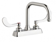 Chicago Faucets W4D-DB6AE1-317ABCP Workboard Faucet, 4''